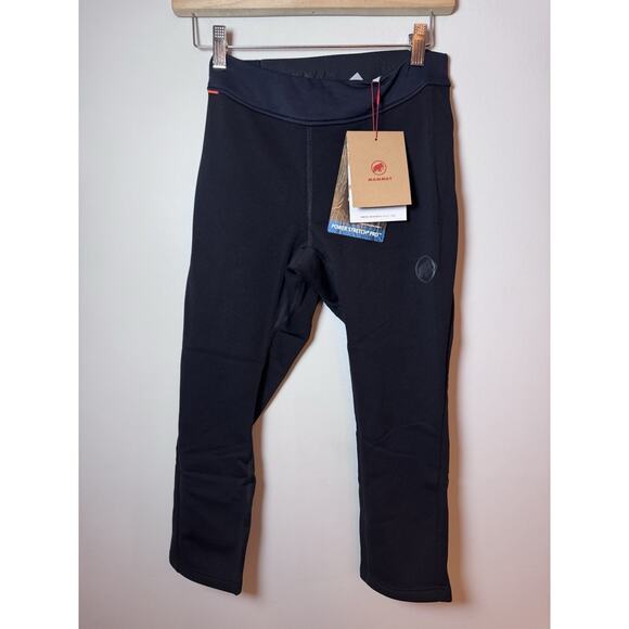 Mammut Womens Aconcagua ML Tights 3/4 Black Base Layer Sz XS Slim Fit Cozy NWT - Picture 3 of 16